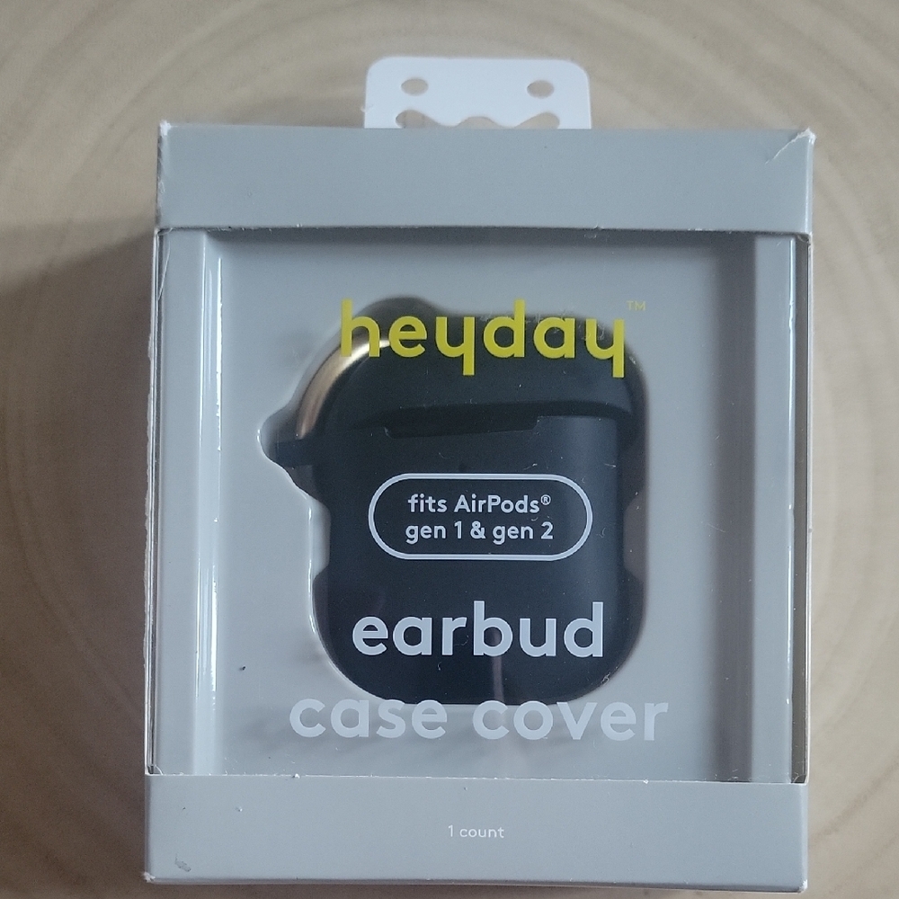 Heyday Black Earbud Case for AirPods